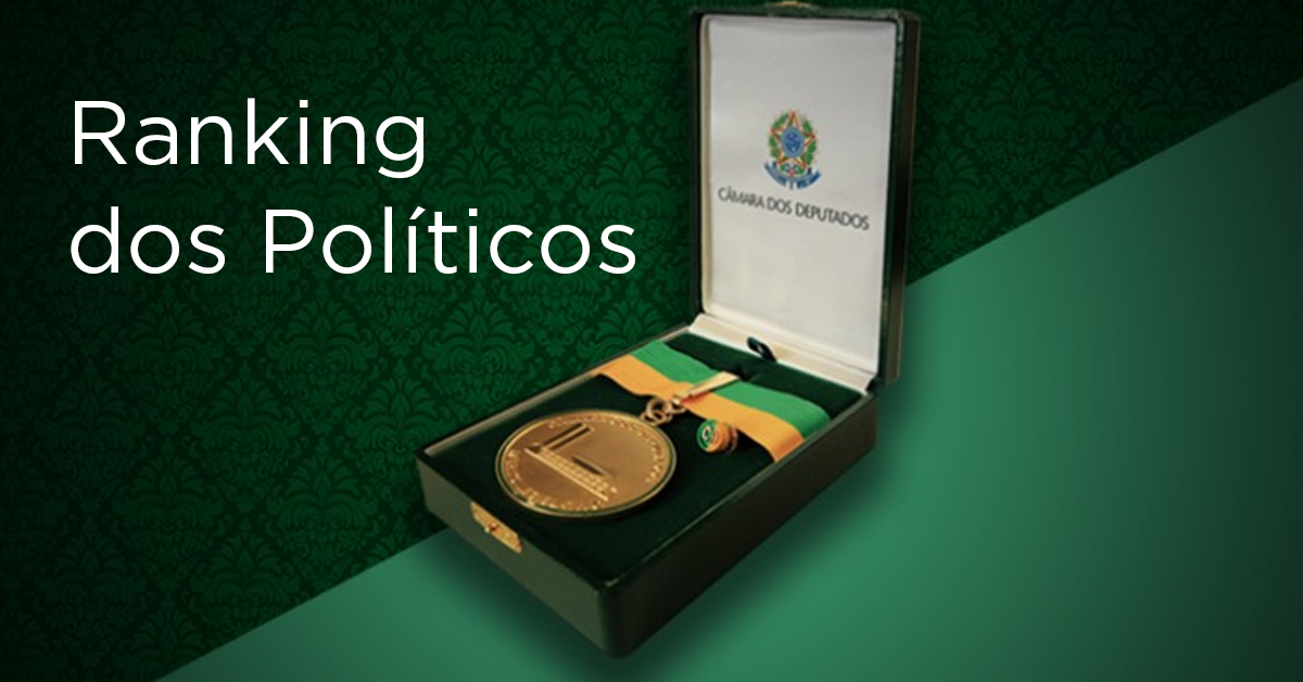 Ranking dos Políticos receberá medalha do Mérito Legislativo